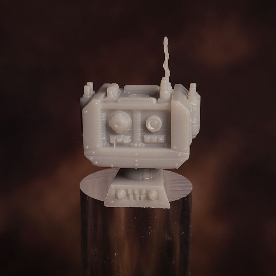 Combat Medic Backpack Communications Sensor Array resin accessory compatible with most JoyToy 1:18 scale armored action figures from 18th Scale Armory.