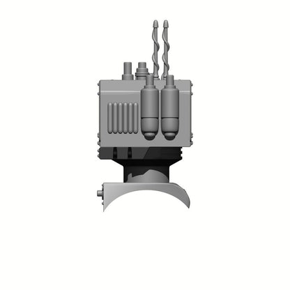 Combat Medic Backpack Communications Sensor Array resin accessory compatible with most JoyToy 1:18 scale armored action figures from 18th Scale Armory.