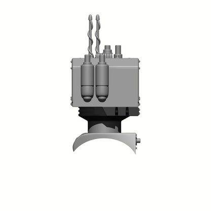 Combat Medic Backpack Communications Sensor Array resin accessory compatible with most JoyToy 1:18 scale armored action figures from 18th Scale Armory.