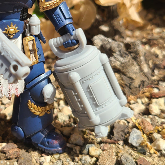Combat Medic Specimen Containment Vessel resin accessory compatible with most JoyToy 1:18 scale armored action figures from 18th Scale Armory.