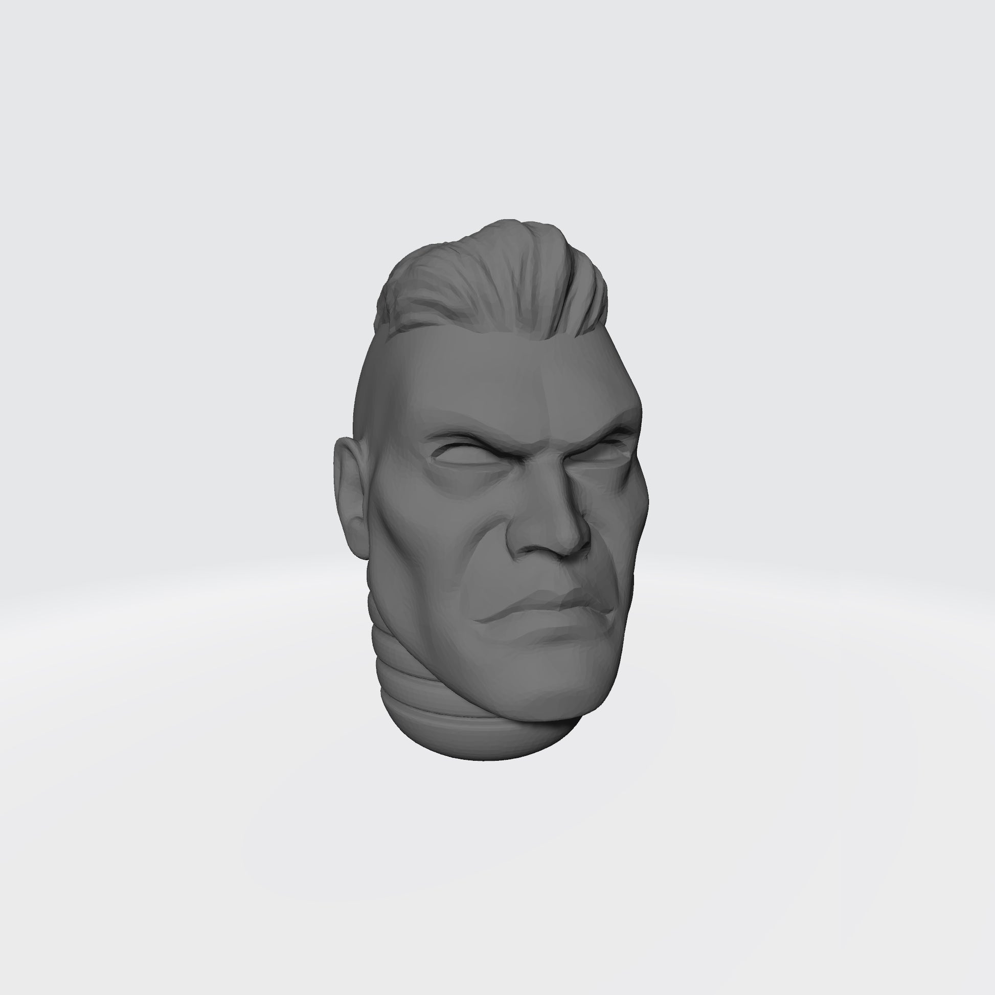 Initiate Organic Head Swap resin head sculpt compatible with most JoyToy 1:18 scale armored action figures from 18th Scale Armory.