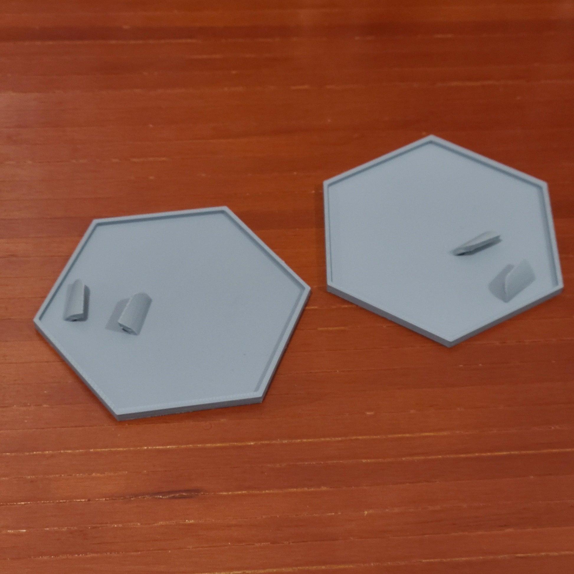 Quantity 2 Grey Hex Bases Compatible with JoyToy Warhammer 40K Space Marine Action Figures