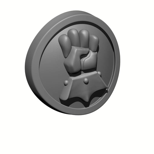 Imperial Fists Legion Shoulder Pad Decal for JoyToy Loyalist Marine Action Figures Custom 1:18th Scale Insignia