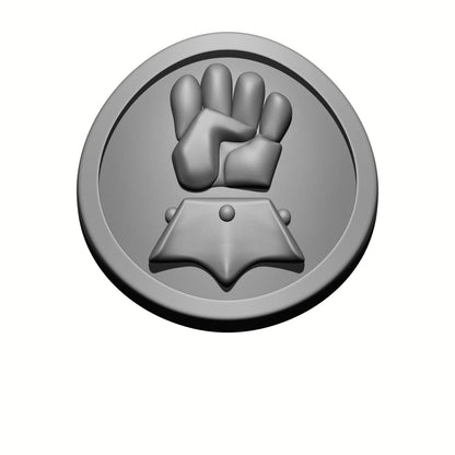Imperial Fists Legion Shoulder Pad Decal for JoyToy Loyalist Marine Action Figures Custom 1:18th Scale Insignia