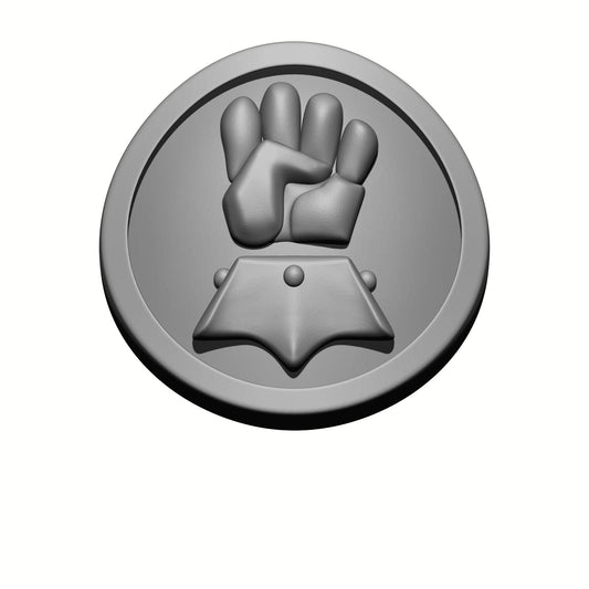 Imperial Fists Legion Shoulder Pad Decal for JoyToy Loyalist Marine Action Figures Custom 1:18th Scale Insignia