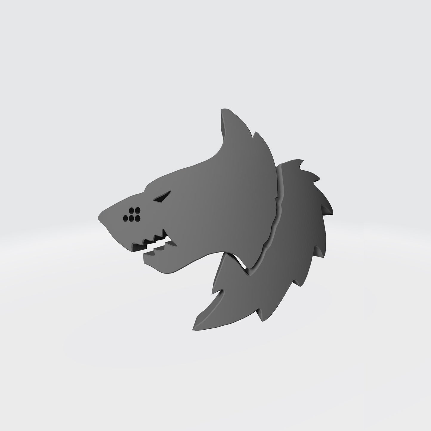Custom Space Wolf Shoulder Pad Decal compatible with JoyToy Battle Marine 1:18th Scale Action Figures