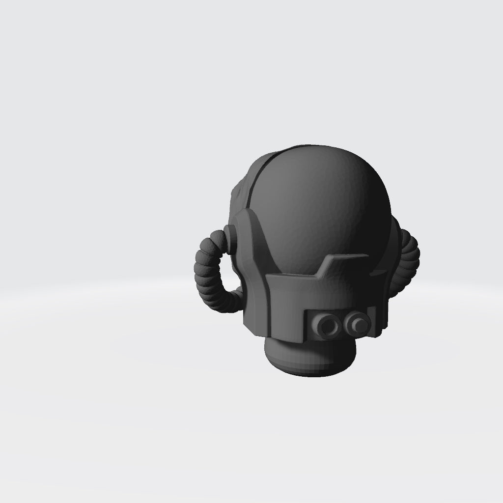 Raven Legion Raven Skull Helmet: Helmet for Warhammer 40K JoyToy Compatible Space Marine 1:18 Action Figure 4" Custom Part