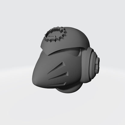 World Eaters Legion MKVI Corvus Helmet: Warhammer 40K JoyToy Compatible Space Marine 1:18 Action Figure 4" Custom Part