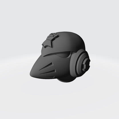 Monarch Fist Legion MKVI Corvus Helmet: Warhammer 40K JoyToy Compatible Space Marine 1:18 Action Figure 4" Custom Part
