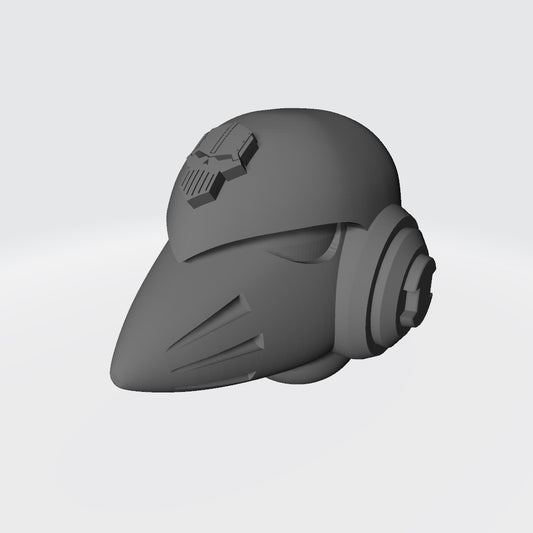 Iron Skull Warriors Legion MKVI Corvus Helmet: Helmet for Warhammer 40K JoyToy Compatible Space Marine 1:18 Action Figure 4" Custom Part