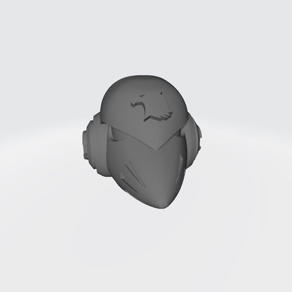 Raptors Chapter MKVI Corvus Helmet: Warhammer 40K JoyToy Compatible Space Marine 1:18 Action Figure 4" Custom Part