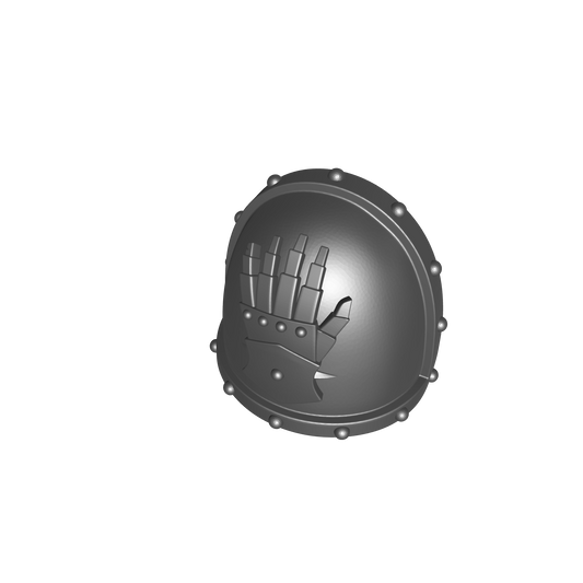 Iron Hands Hands Legion MK VII Shoulder Pad for JoyToy Loyalist Marine Action Figures Custom 1:18th Scale Pauldron