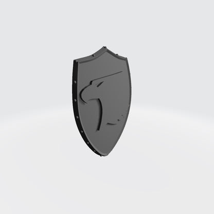 Raven Chapter Shoulder Pad Heraldry Version 4B: Shoulder Pad Shield for JoyToy Warhammer 40K Compatible Space Marine 1:18 4" Action Figures