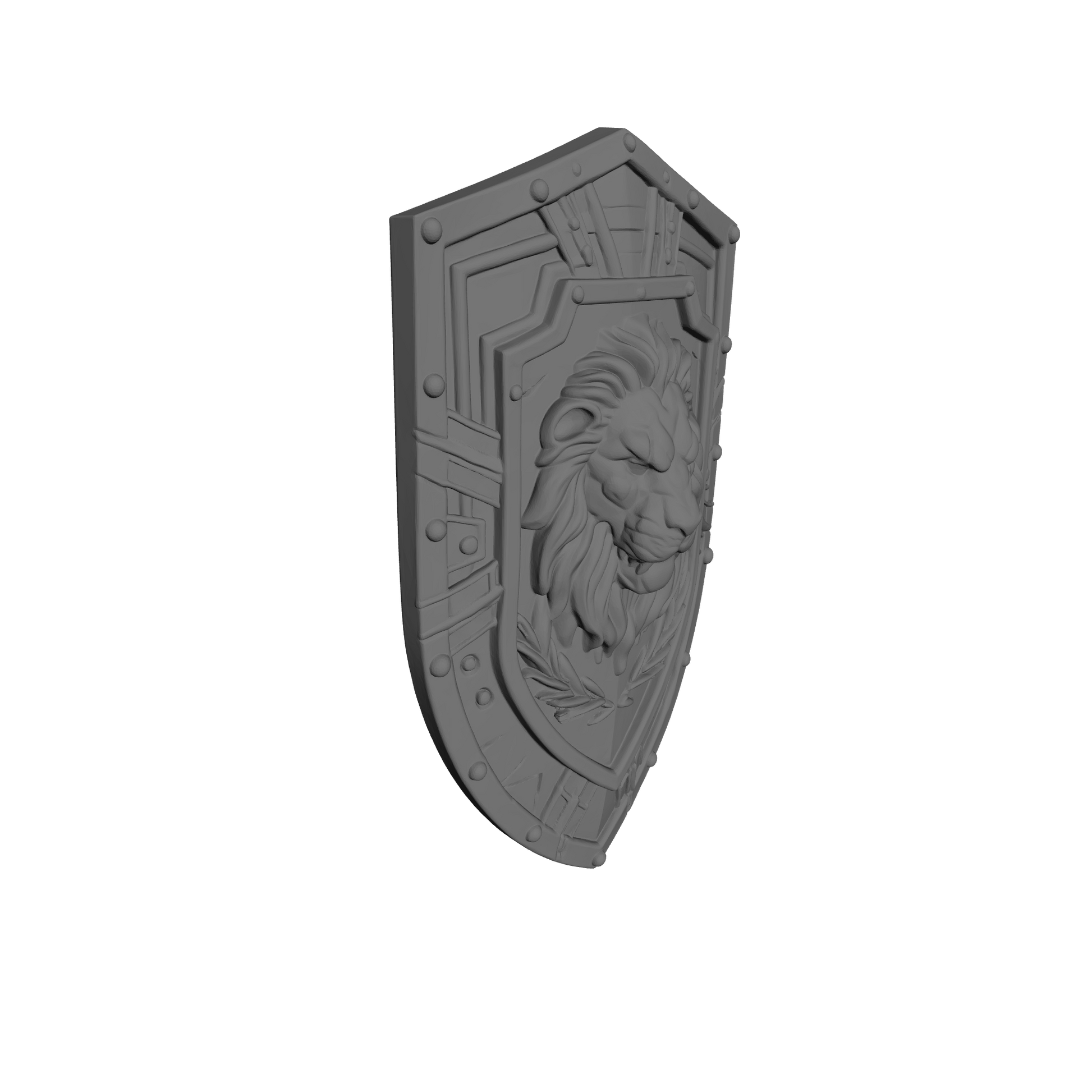 Angels Grimm Warrior Order Lion Head Type 1 Boarding Shield compatible with JoyToy 1:18 scale armored action figures