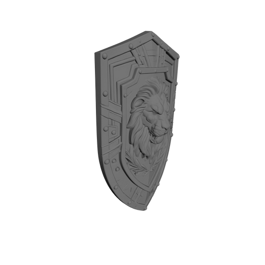 Angels Grimm Warrior Order Lion Head Type 1 Boarding Shield compatible with JoyToy 1:18 scale armored action figures