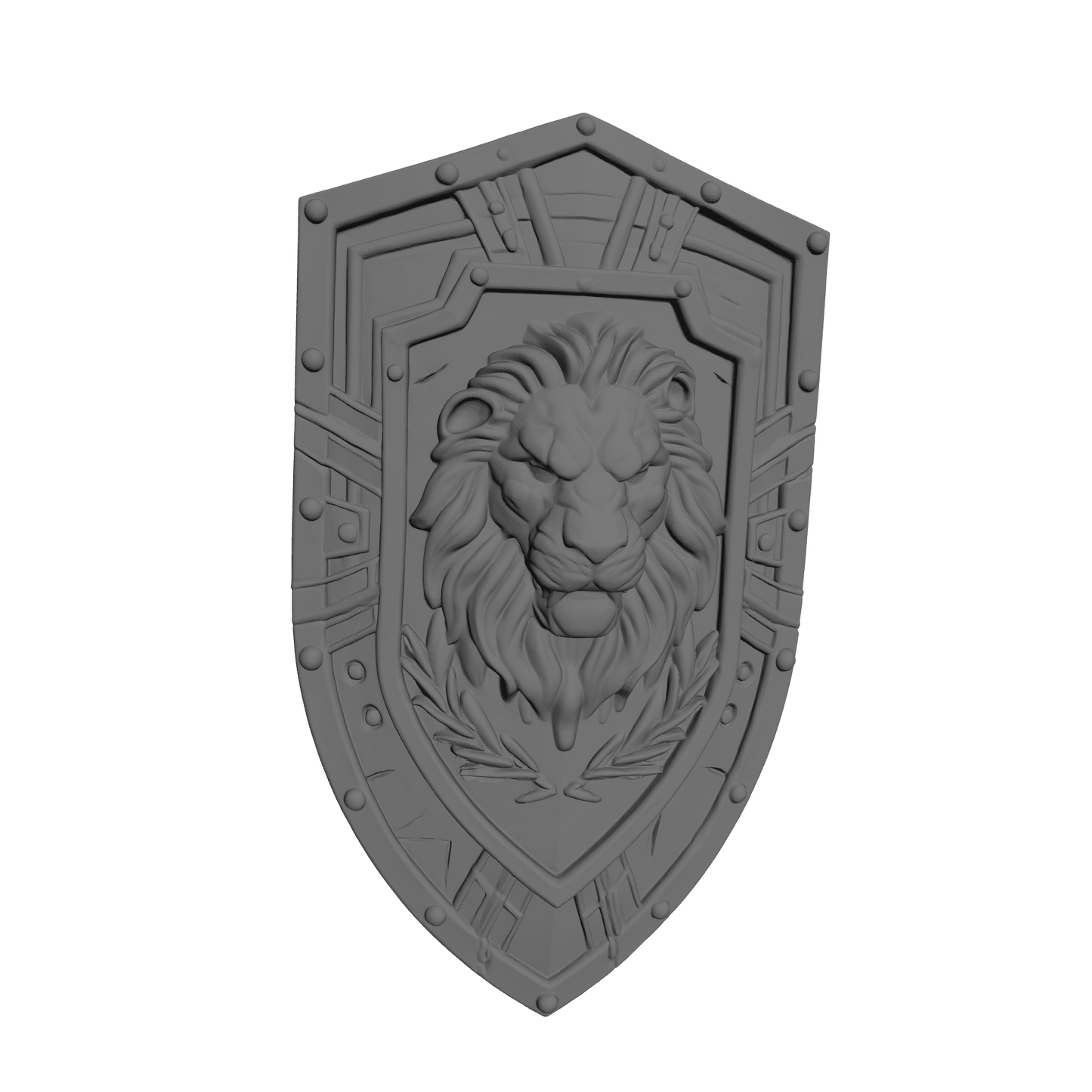 Angels Grimm Warrior Order Lion Head Type 1 Boarding Shield compatible with JoyToy 1:18 scale armored action figures