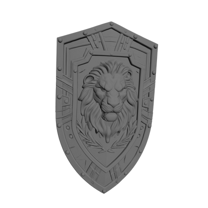 Angels Grimm Warrior Order Lion Head Type 1 Boarding Shield compatible with JoyToy 1:18 scale armored action figures