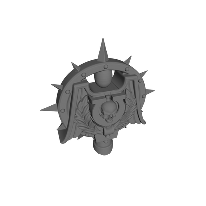 Omega Sentinels Warrior Order Iron Halo with Icon V. 2 is a custom resin backpack accessory for JoyToy 1:18 scale sci-fi action figures. Perfect for collectors and customizers.
