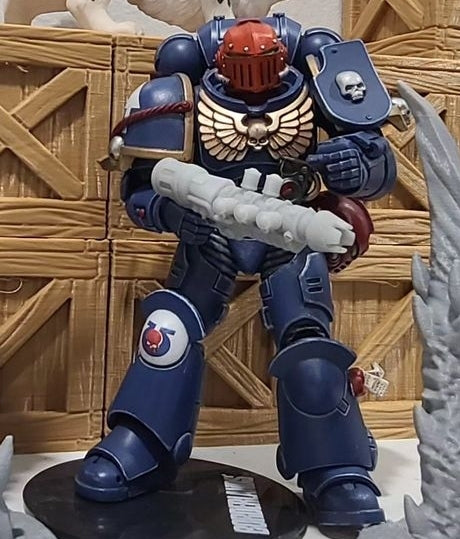 Autotellurian-Pattern Graviton Gun for JoyToy Loyalist Marine Action Figures Custom 1:18th Scale Part