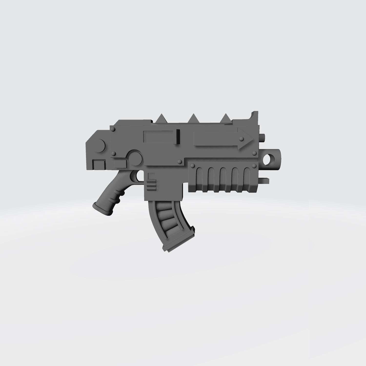 Chaos Bolter with Curved Magazine compatible with JoyToy Space Marine Action Figures by 18th Scale Armory