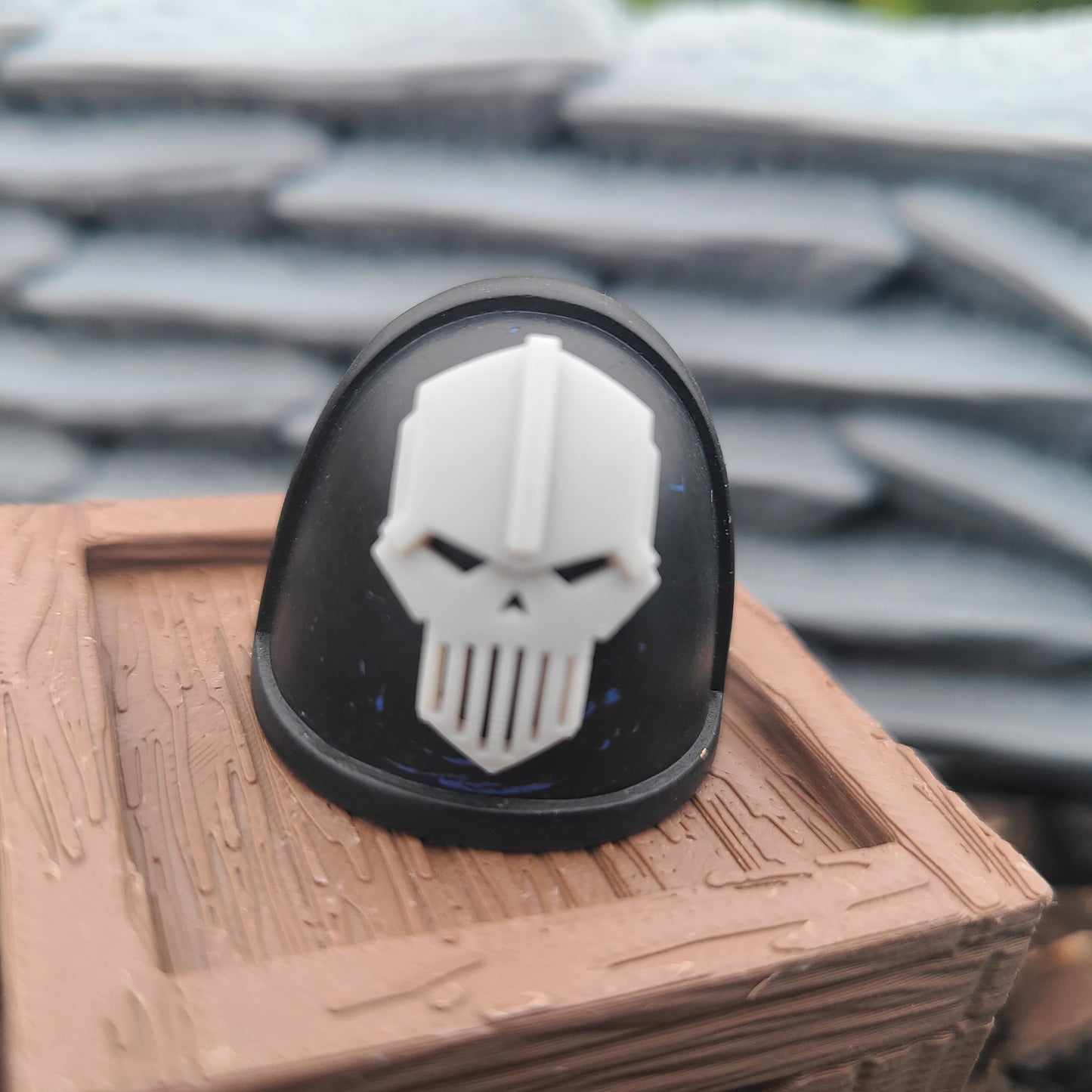 Iron Warriors Legion Shoulder Insignia Decal for JoyToy Traitor Marine Action Figure Custom 1:18th Scale Part