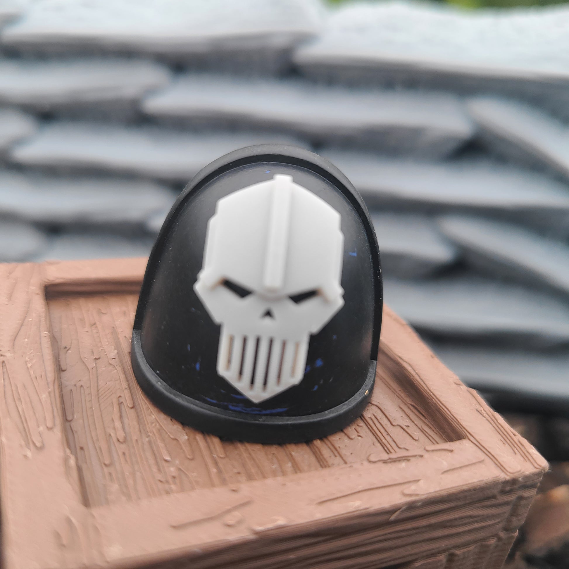 Iron Warriors Legion Shoulder Insignia Decal for JoyToy Traitor Marine Action Figure Custom 1:18th Scale Part