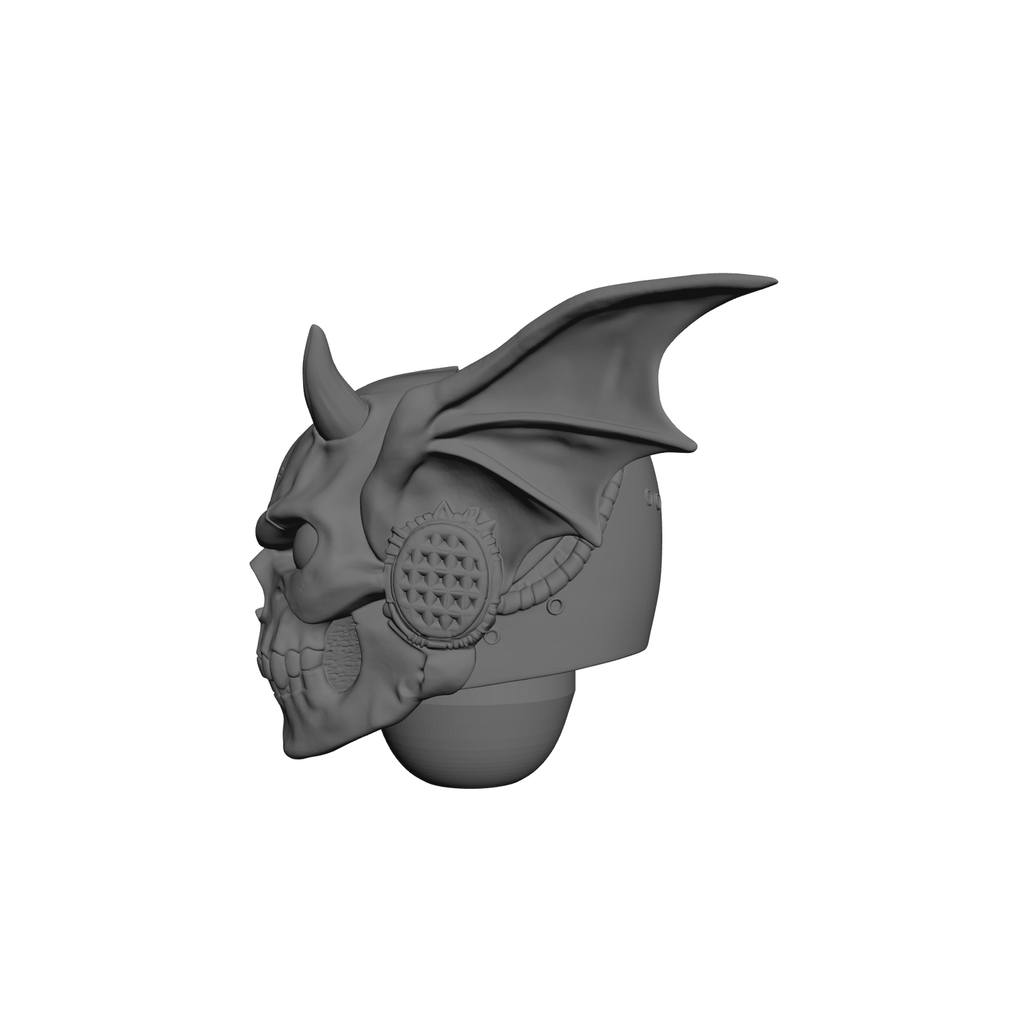 Night Terrors Warrior Order Screaming Skull Helmet Compatible with JoyToy 1:18 Scale Armored Action Figures Custom Resin Accessory