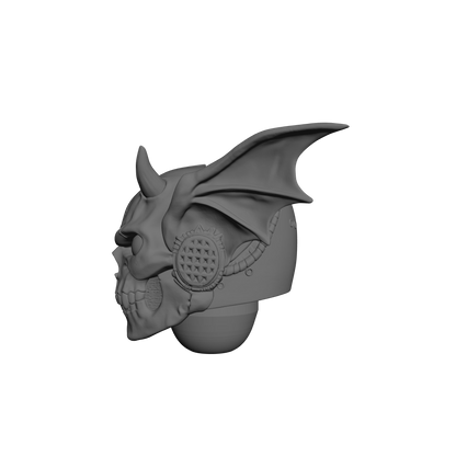Night Terrors Warrior Order Screaming Skull Helmet Compatible with JoyToy 1:18 Scale Armored Action Figures Custom Resin Accessory