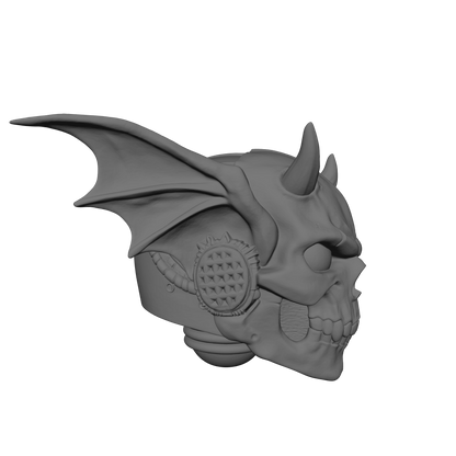 Upgrade your JoyToy 1:18 Scale armored action figures with the Night Terrors Warrior Order Screaming Skull Helmet V3. High-detail resin custom accessory.