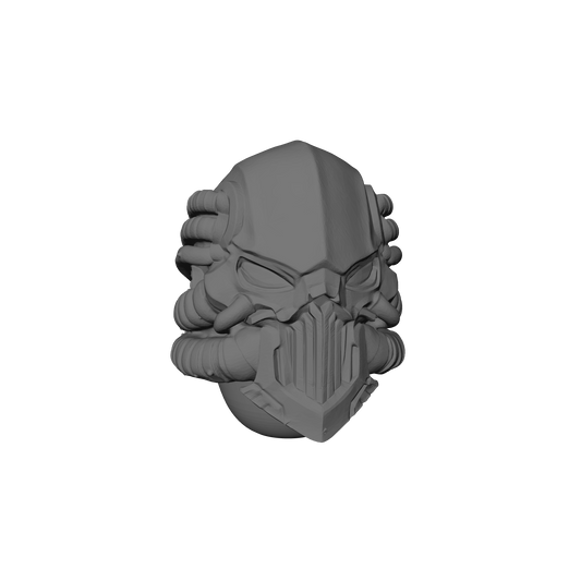 Iron Skull Warrior Order Type P Helmet custom resin helmet compatible with JoyToy 1:18 scale armored action figures.