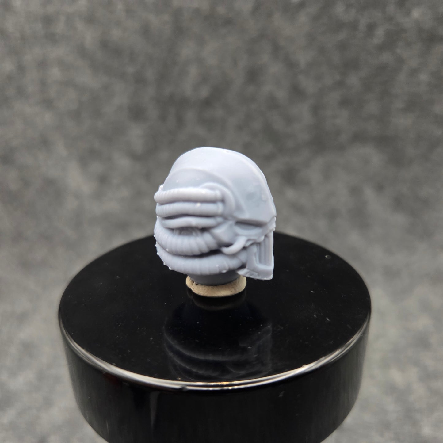 Iron Skull Warrior Order Type P Helmet custom resin helmet compatible with JoyToy 1:18 scale armored action figures.