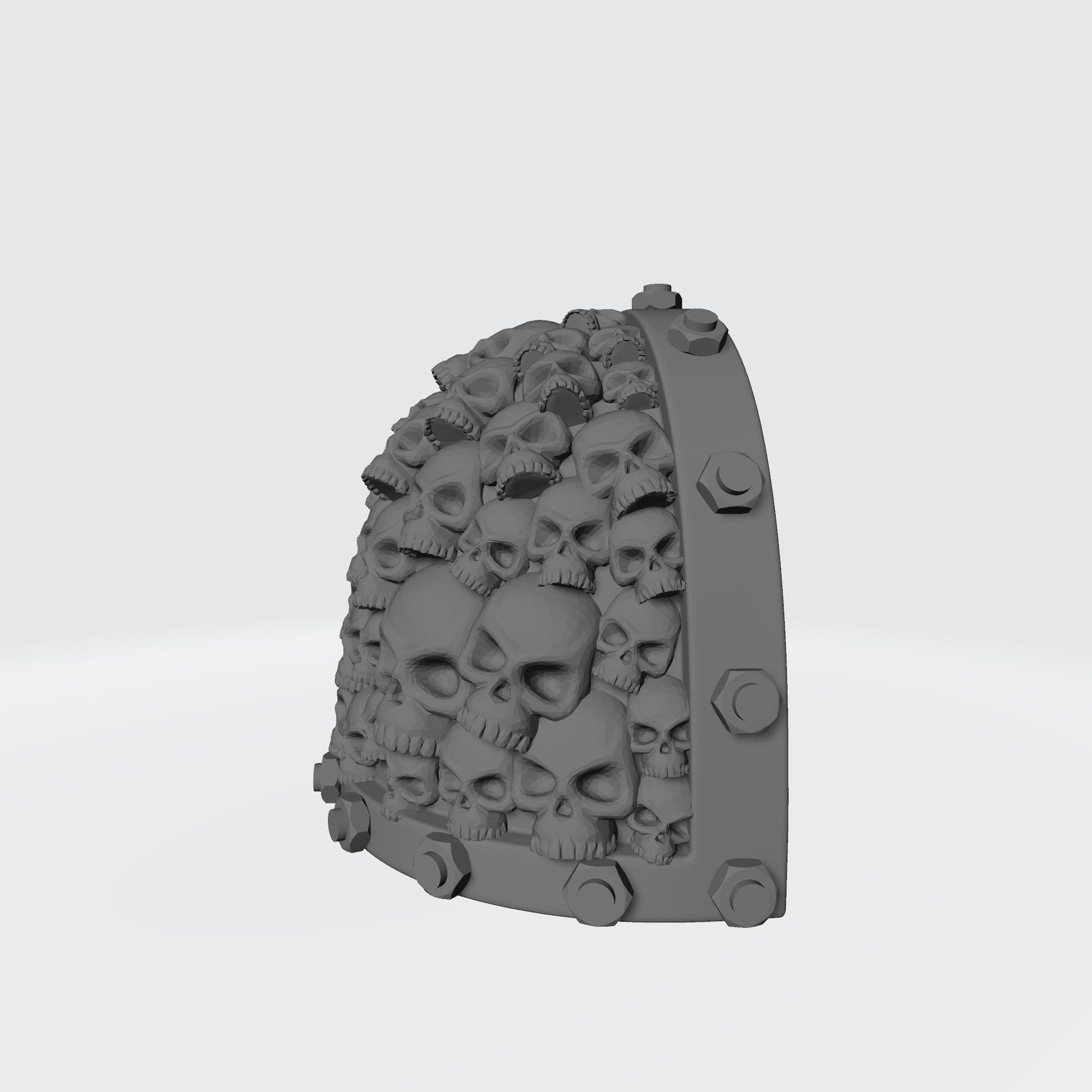 Battle Brother MKVII Shoulder Pad with Bolts and Small Skulls for JoyToy Space Marine Action Figures Custom 1:18th Scale Pauldron