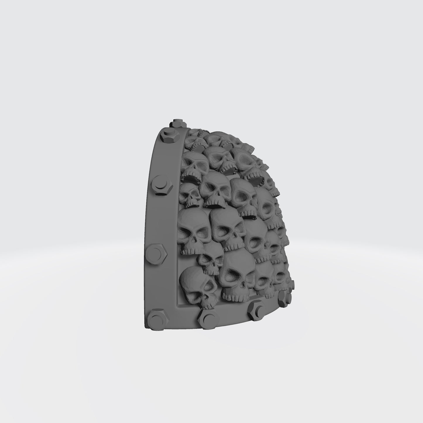 Battle Brother MKVII Shoulder Pad with Bolts and Small Skulls for JoyToy Space Marine Action Figures Custom 1:18th Scale Pauldron