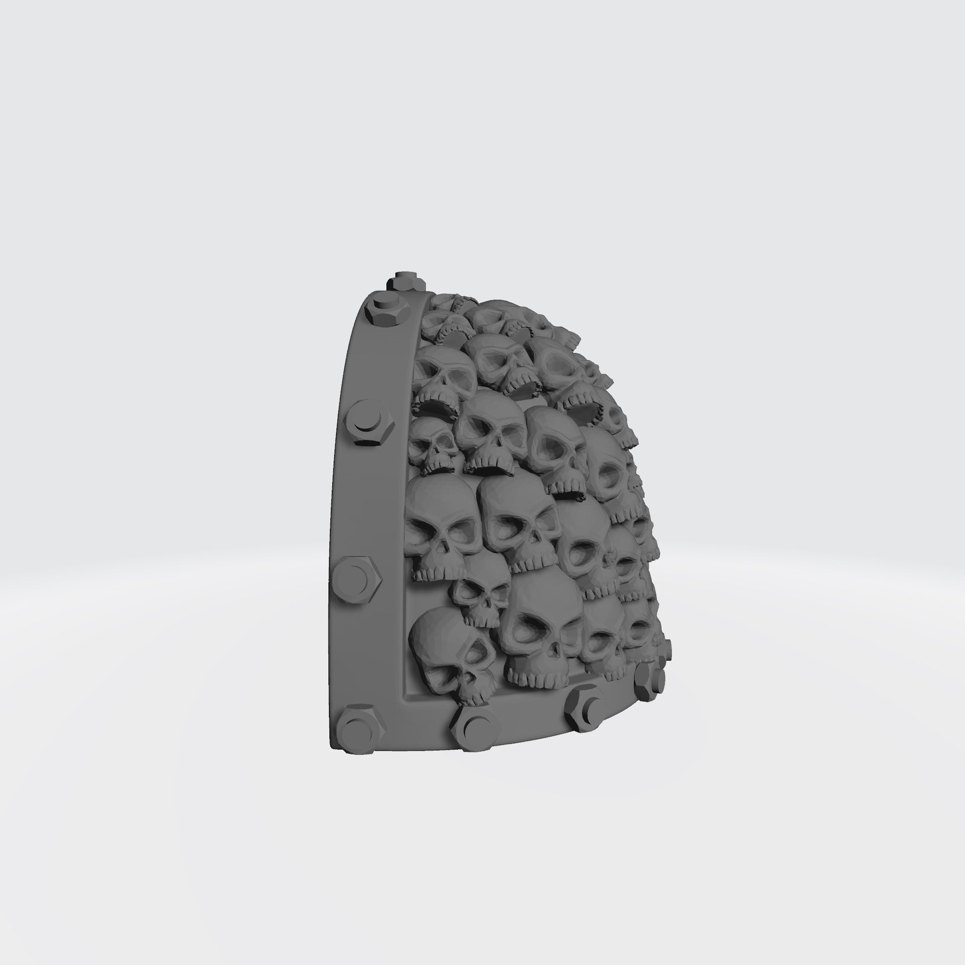 Battle Brother MKVII Shoulder Pad with Bolts and Small Skulls for JoyToy Space Marine Action Figures Custom 1:18th Scale Pauldron