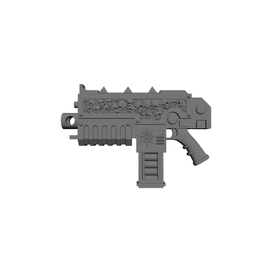 Chaos Bolter with Skull Inlay Star of Chaos Ver 1 for JoyToy Traitor Marine Action Figures Custom 1:18th Scale Parts