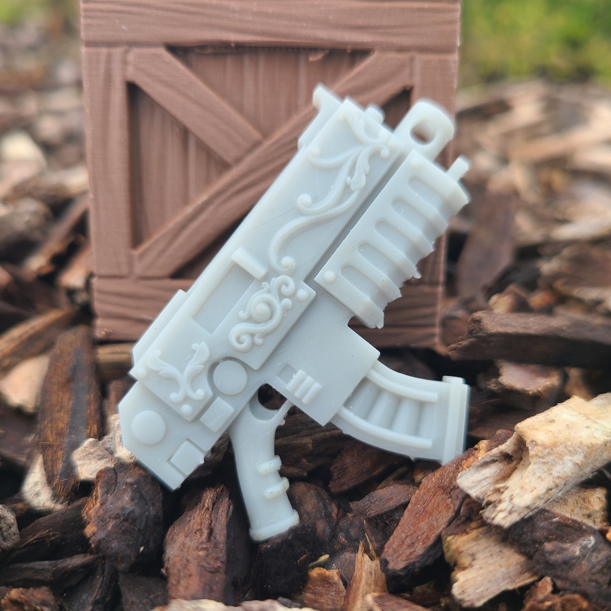 Veteran Artificer Bolter with Curved Magazine for JoyToy Loyalist Marine Action Figures Custom 1:18th Scale Parts