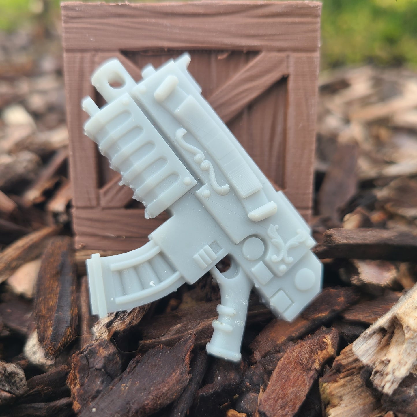 Veteran Artificer Bolter with Curved Magazine for JoyToy Loyalist Marine Action Figures Custom 1:18th Scale Parts