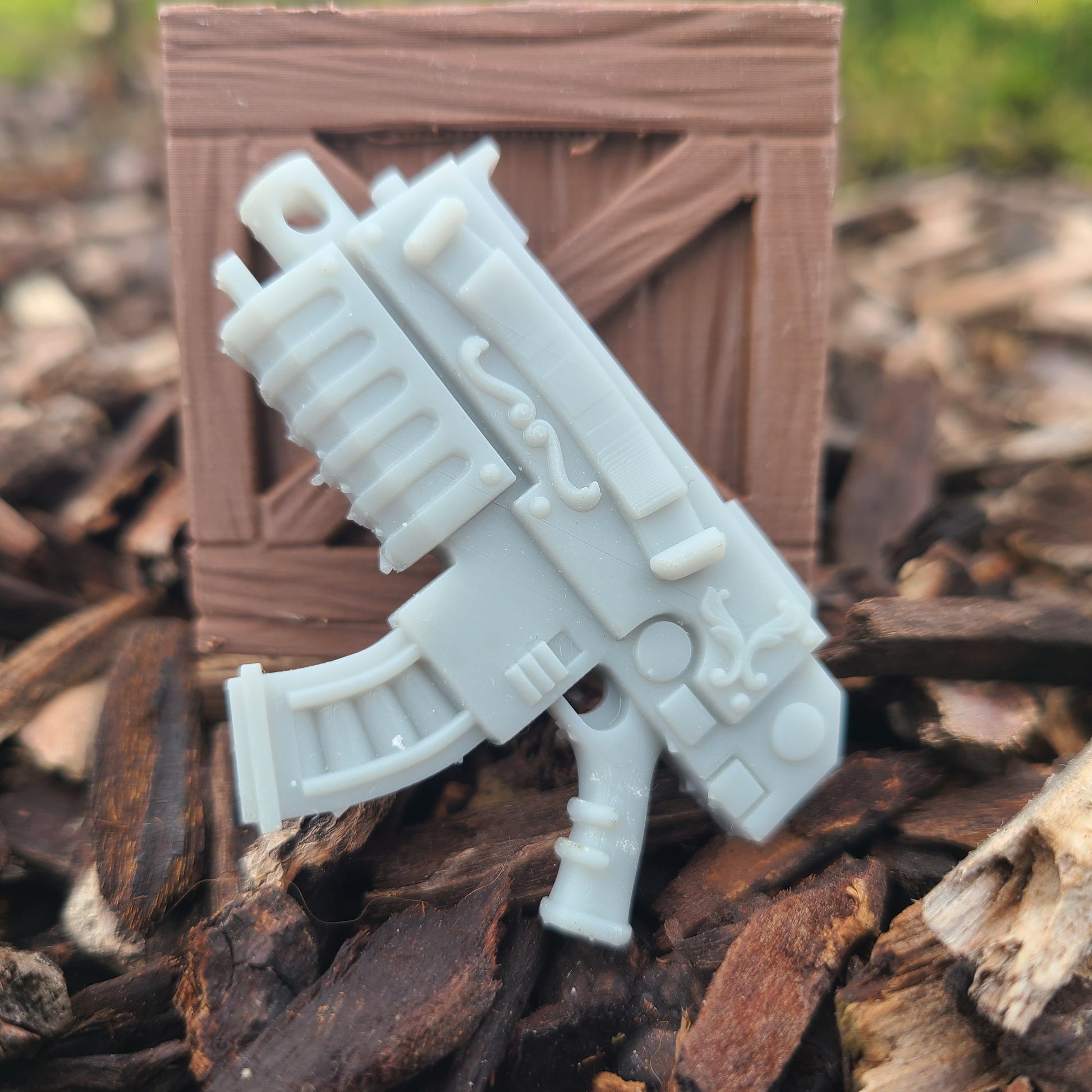 Veteran Artificer Bolter with Curved Magazine for JoyToy Loyalist Marine Action Figures Custom 1:18th Scale Parts