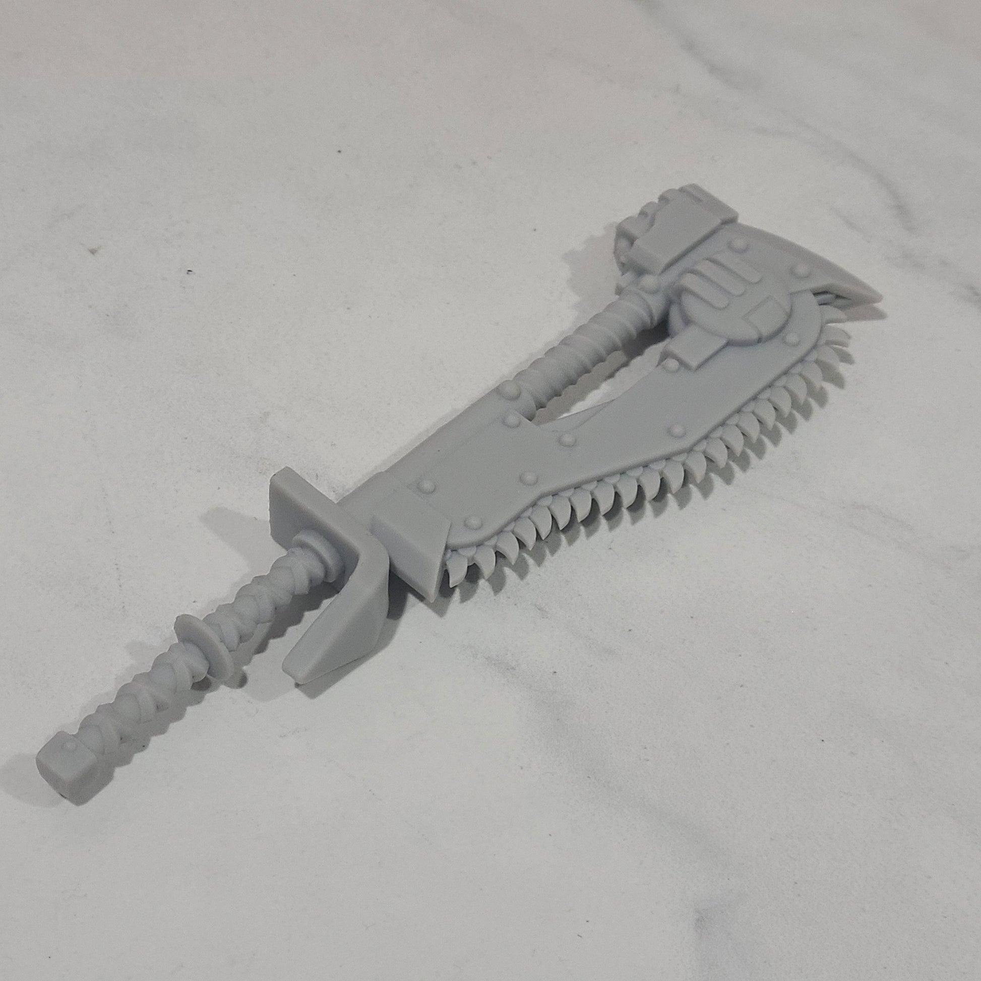Custom Great Two-Handed Chain Axe for JoyToy Space Marine Action Figures