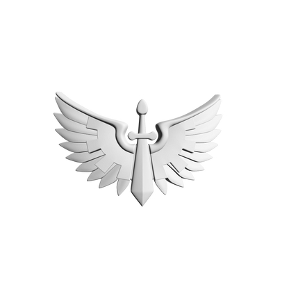 Dark Angels Legion Chestplate Decal V. 01 for JoyToy Loyalist Marine Action Figures Custom 1:18th Scale Armor