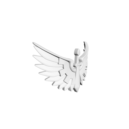 Dark Angels Legion Chestplate Decal V. 01 for JoyToy Loyalist Marine Action Figures Custom 1:18th Scale Armor