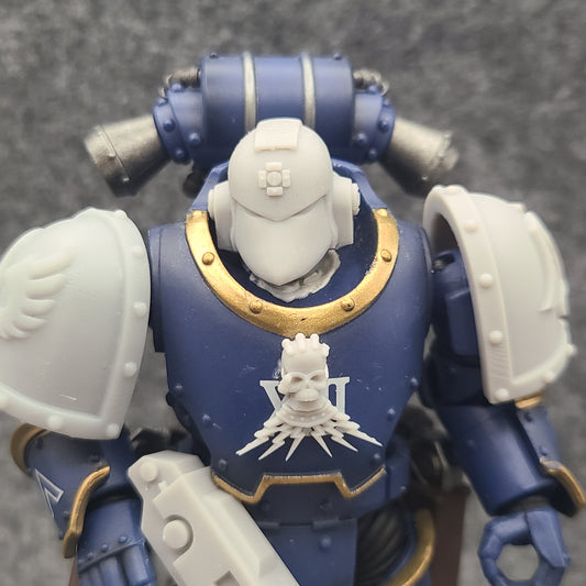 Retributors Chapter Chestplate Decal V2 for JoyToy Loyalist Marine Action Figures Custom 1:18th Scale Armor