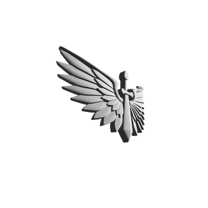 Dark Angels Legion Chestplate Decal for JoyToy Space Marine Action Figures Custom 1:18th Scale Armor