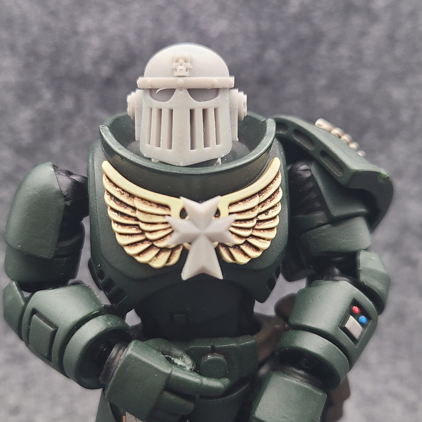 Templar Knights Chapter Chestplate Decal Maltese Cross for JoyToy Loyalist Marine Action Figures Custom Parts