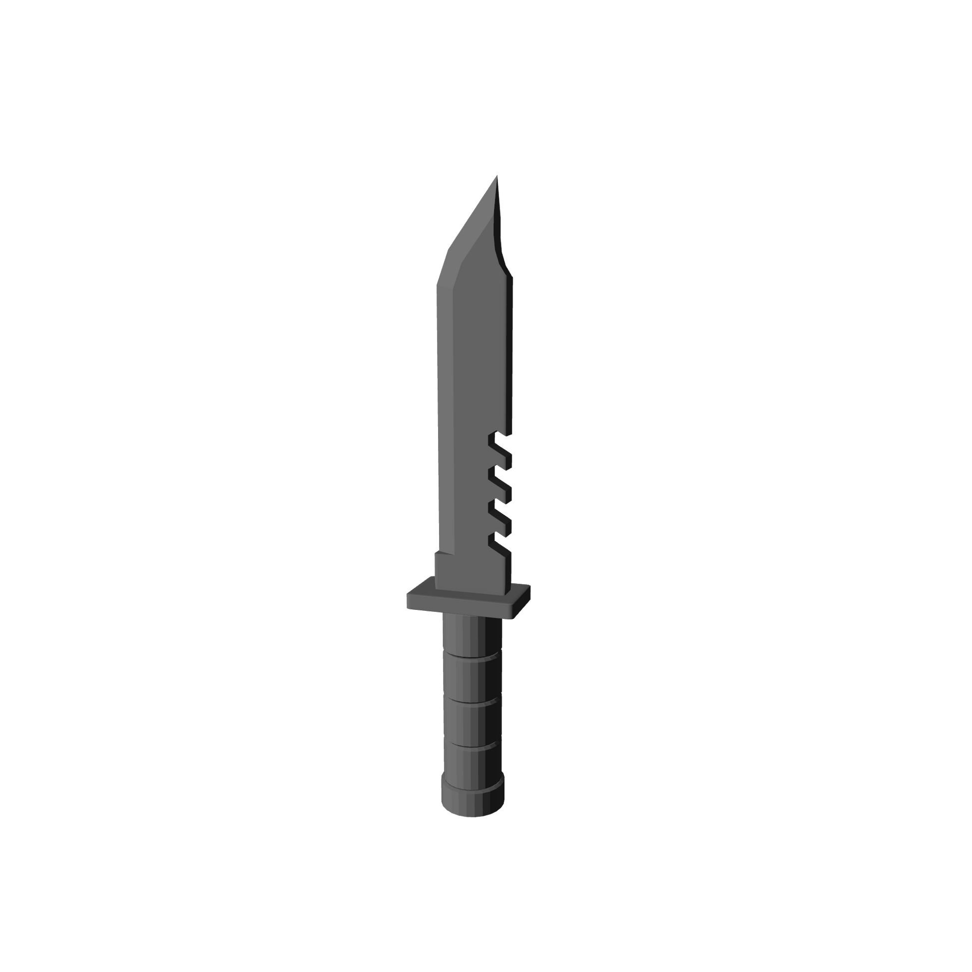 Tactical Combat Knife custom resin weapon compatible with JoyToy 1:18 scale sci-fi action figures