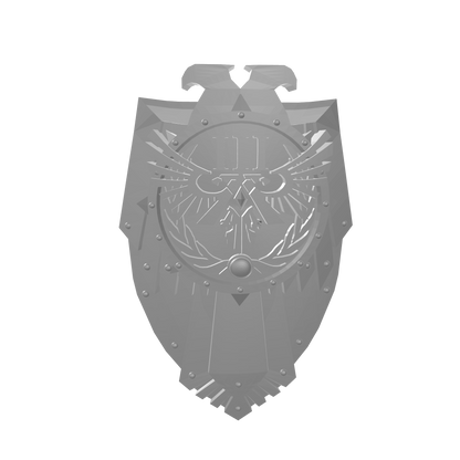 Custom Emperor's Children Boarding Shield for JoyToy Space Marine Action Figures