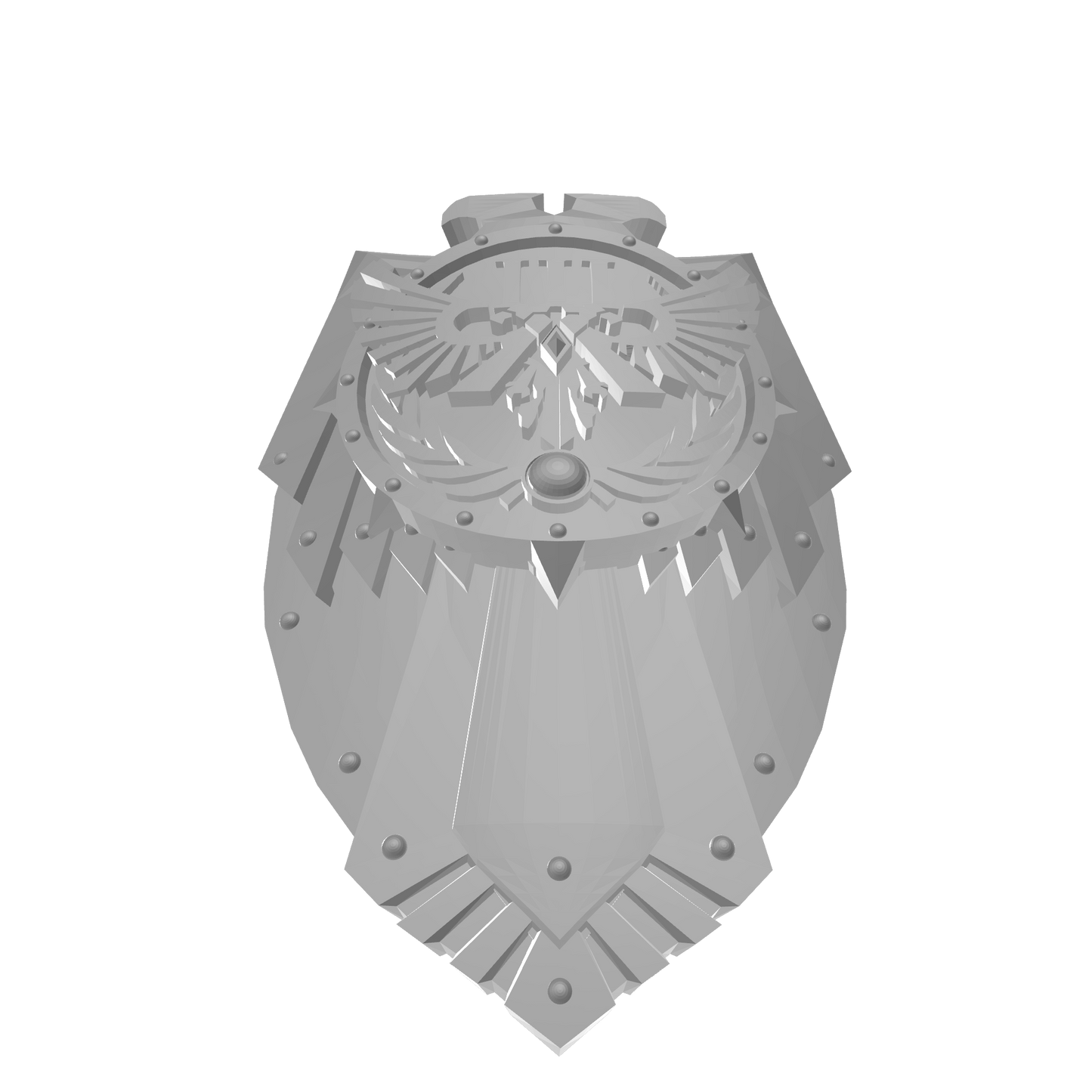 Custom Emperor's Children Boarding Shield for JoyToy Space Marine Action Figures