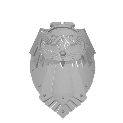 Custom Emperor's Children Boarding Shield for JoyToy Space Marine Action Figures