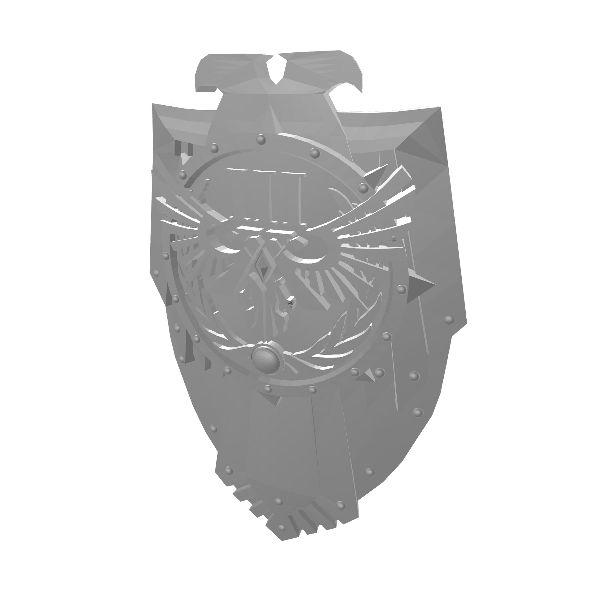 Custom Emperor's Children Boarding Shield for JoyToy Space Marine Action Figures