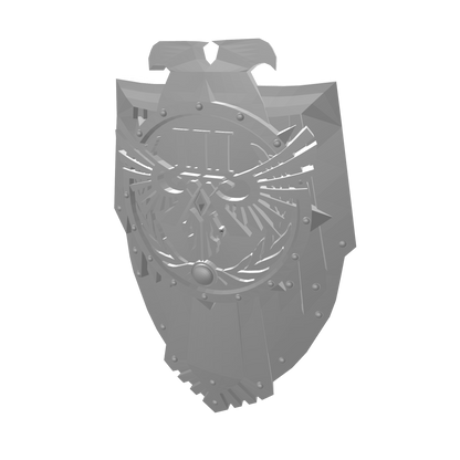 Custom Emperor's Children Boarding Shield for JoyToy Space Marine Action Figures